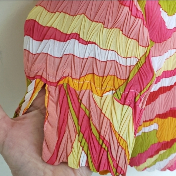 Essentials by Milano Multicolor Button-Down Shirt - Picture 5 of 9